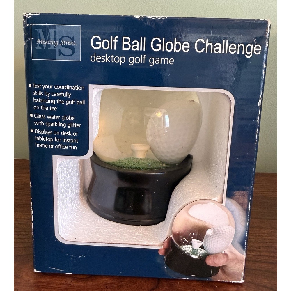 Golfer's‎ Water Globe Challenge Golf Desk Game Paperweight Novelty Gift w/ Box
